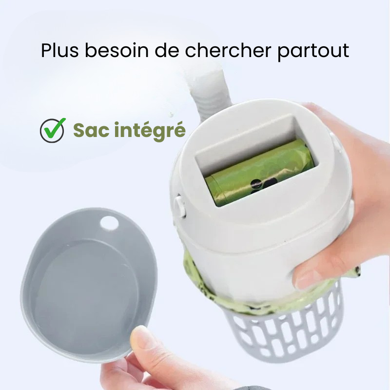 🐱 Pelle à litière 2-en-1